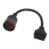 Truck Diagnose Interface Female 16 Pin 9 Pin Adapter Cable for Automotive Diagnostic Tool