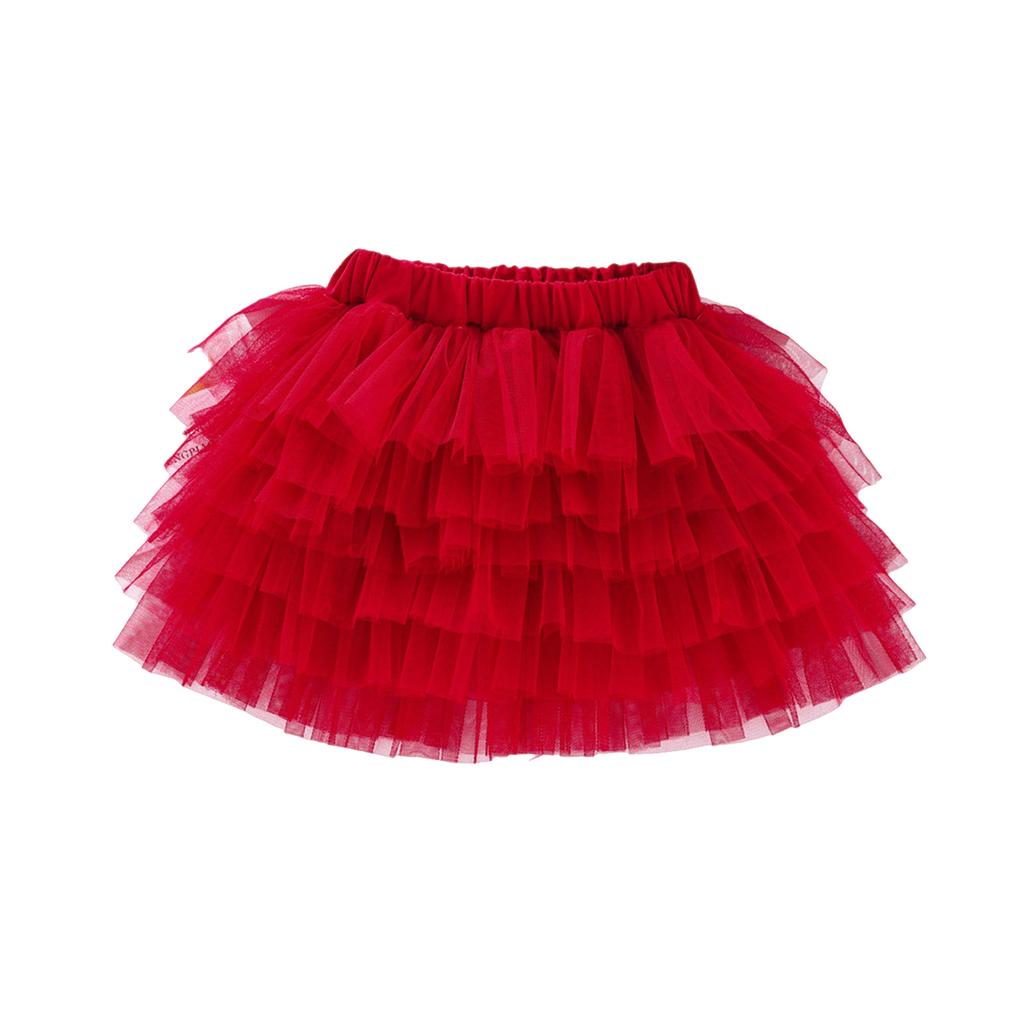 Summer Kids And Girl's Mesh Half Body Skirt