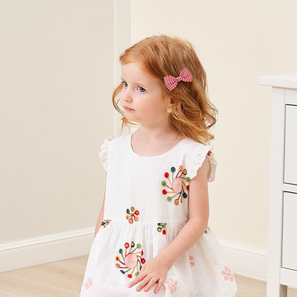 10PCS/Set New Girls Cute Plaid Print Hairpins for Kids Children Sweet Headband Hair Clips Barrettes Fashion Bow Hair Accessories