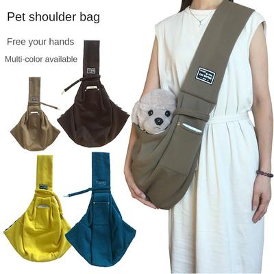 Taška na psa Pet Out Crossbody taška cez rameno Vonkajšie cestovanie Prenosná taška pre mačky pre šteňatá Bavlna Pohodlná Tote Potreby na prenášanie zvierat
