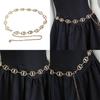 Double Women Metal Ring Waist Chain Summer Stylish Jewelry Chain Accessory