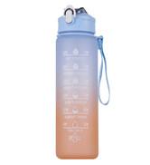 24 Oz Water Bottle with Times To Drink and Straw, Motivational Drinking Water Bottles with Carrying Strap, Leakproof BPA & Toxic
