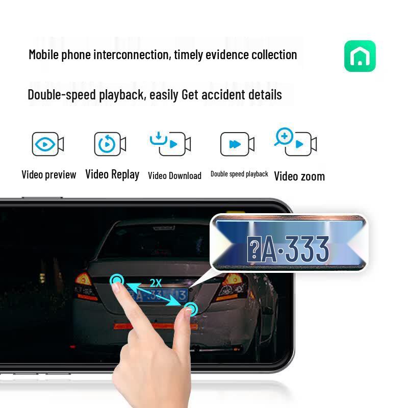 360 M320 2K/1440P HD Streaming Rearview Mirror Dash Cam (CN version)