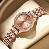 Luxury Casual Watch for Woman Waterproof Date Ladies Watch Elegant Diamonds Quartz Watches Simple Female Clock