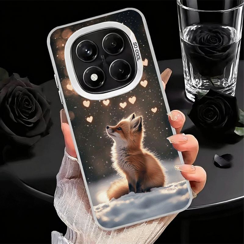 Cartoon Fox Animal Soft Phone Case for Xiaomi Redmi Note 13 14 15 Pro Plus 12S 12 11S 11 11T 10S 10 Shockproof Cover Back Shell