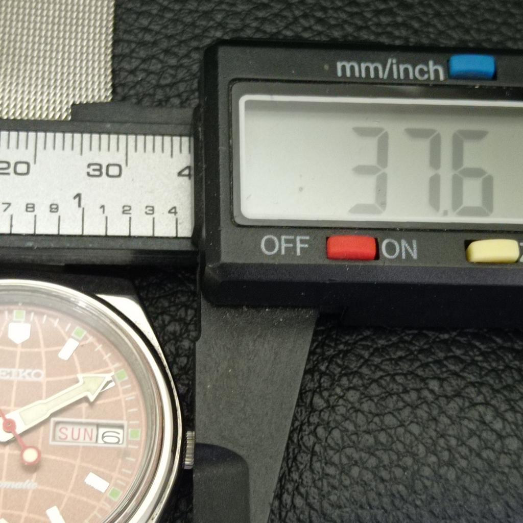 VINTAGE SEIKO AUTOMATIC 6309A JAPAN MENS BROWN COLOR DIAL WATCH A700471-5