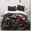 3D Horror Gothic Vrouwelijke Schedel Dood Meisje Dekbedovertrek Beddengoedset, Dekbedovertrek Bedset Quiltovertrek Kussensloop, Queen Size Beddengoedset