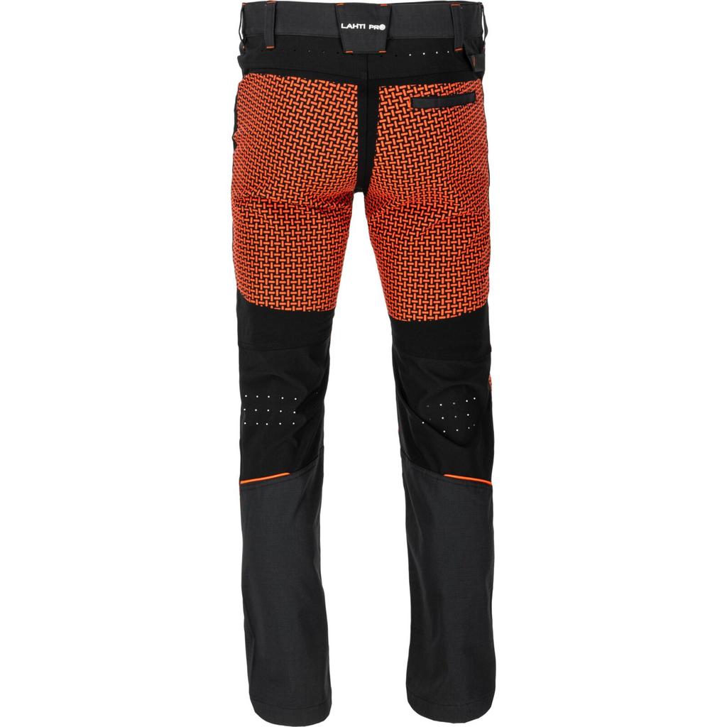 Black-Polish Roofer' Trousers with Stretch Inserts, "",Ce,Lahti