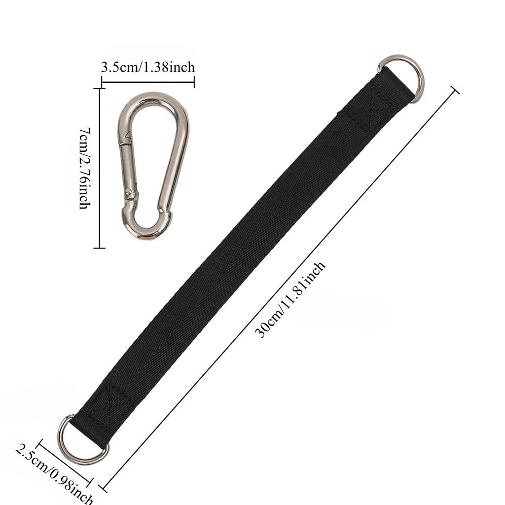 3 Sets Swing Hanger Hammock Tree Strap Heavy Duty Hanging Kit With Carabiner For Sandbag Punching Bag Outdoor Gym Fitness Suspen