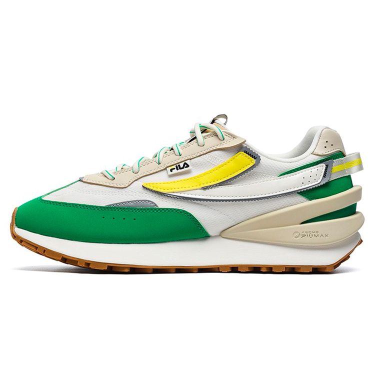 

Fila Кроссовки Jogger 3 Retro Амортизирующие Прочные Дышащие Низкие Повседневные Мужские кроссовки Бело-зеленые F12M232148FGJ 42