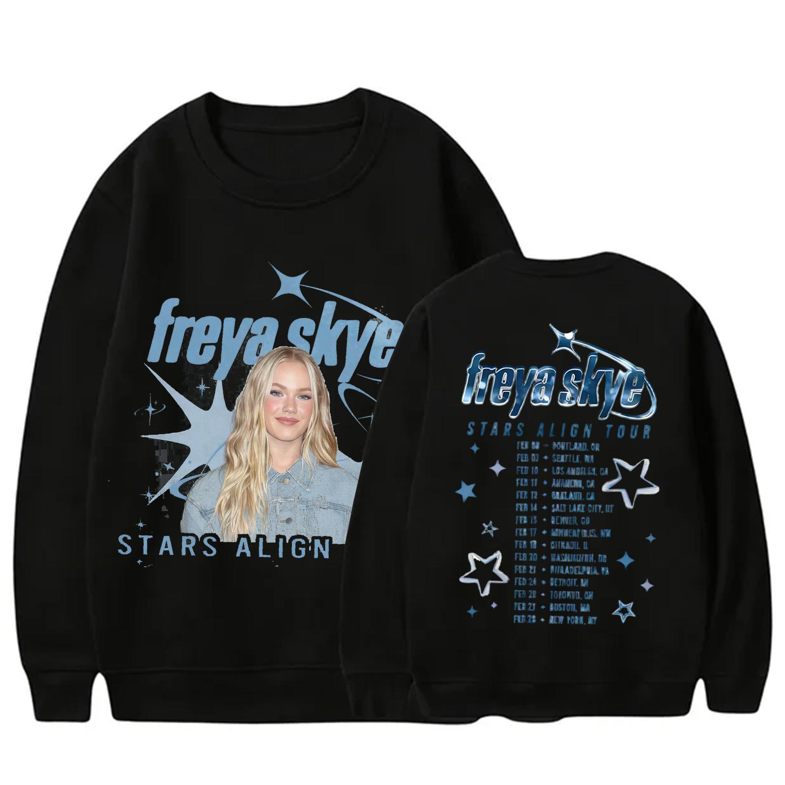 Long Sleeve Pullover Sweatshirt Loose Fit Printed Crewneck Sweatshirt Casual Comfortable Lightweight Pullover Sweater for Women L чёрный