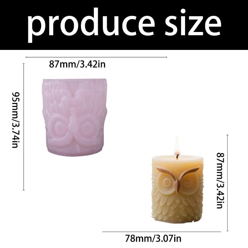 Creative Owl Shaped Candle Silicone Mold For DIY Scented Candle Soap And Home Decoration Creative