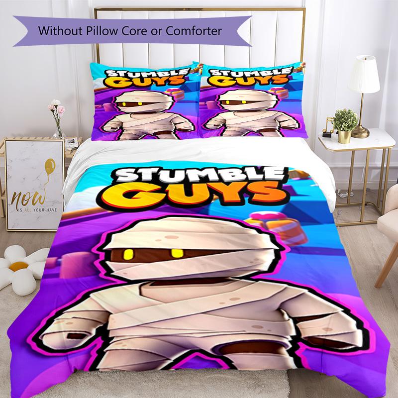 Stumble Guys Bedding Set Design for Dormitory Lightweight Christmas Gift