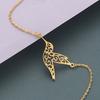 Kinitial Stainless Steel Hollow Hummingbird Bird Bracelet Wedding Gift Women Fashion Couple Bracelets Adjustabele Animal Jewelry