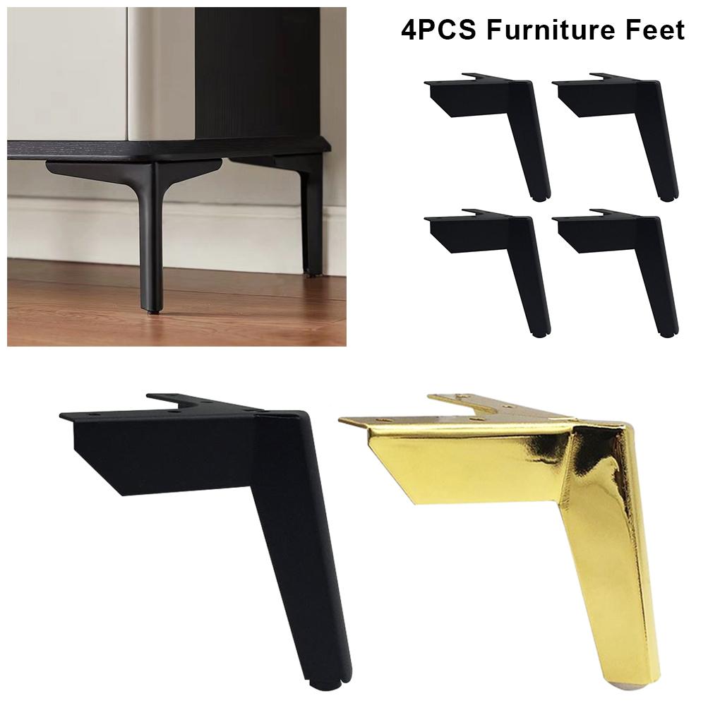 4pieces Easy-to-install Metal Furniture Legs For Easy Replacement Furniture Accessories Chair