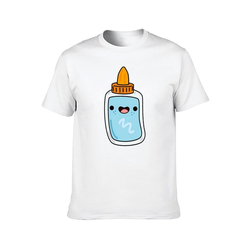 Kawaii Glue Bottle TShirt t shirts designer cotton t shirts man 100 TShirt