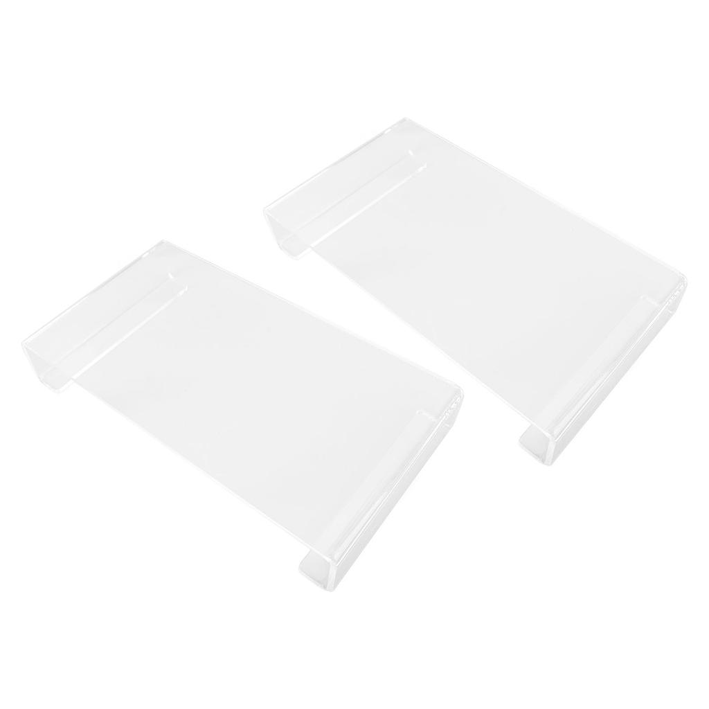 2PCS Acrylic Stand Polished Edges Multi Purpose Acrylic Display Riser for Shower Supplies Vanity