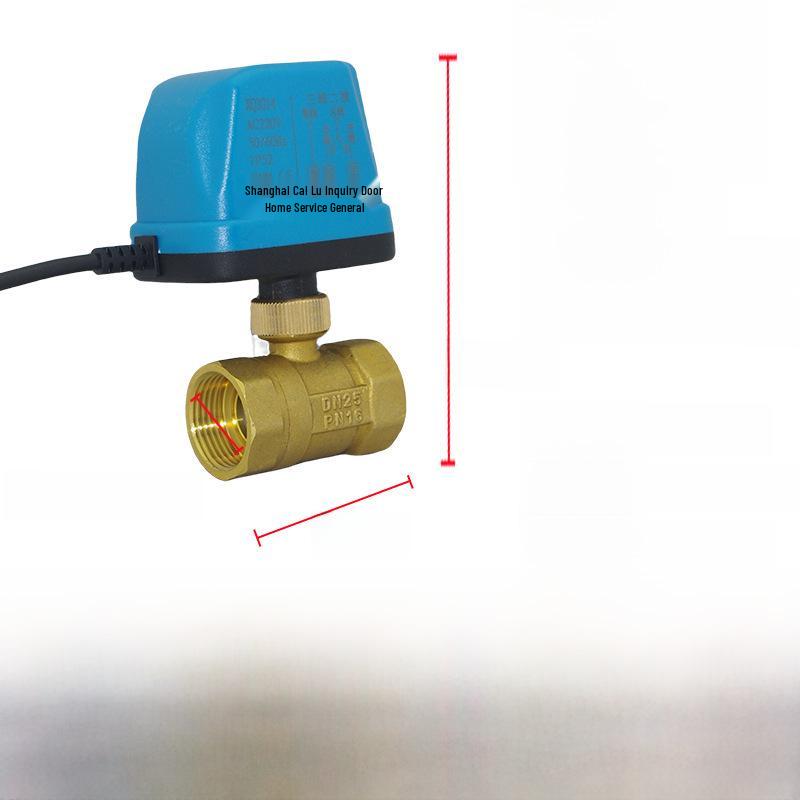 AMECO Miniatur Elektrisches Zweiwege-Kugelventil für Klimaanlagen - Erhältlich in 4 und 6 Punkten, DN15 DN20