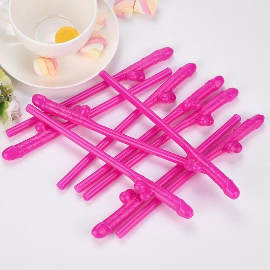 10/20Pcs Bachelorette Party Willy Straws Funny Drinking Straws for Girls Night Out Reusable Food Grade Plastic Straws Party Home Bar Accessories