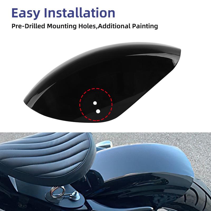 Motorcycle Rear Fender Short Protection Mud Guard Cover Light Black Mudguard Moto Custom For Harley Sportster XL883 1200 72 48