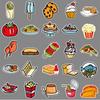 50 Hand-drawn Food Doodle Personality Cartoon Cute Guka Creative Decorative Mobile Phone Case Suitcase Stickers