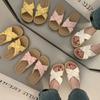 Platform slippers women's summer outer wear 2025 new feeling cross strap fashion one-word women's sandals casual sandals
