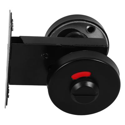 Door Lock Hotel Toilet Pocket Bolt Bathroom Stall Latch Barn Locks for Black Commercial