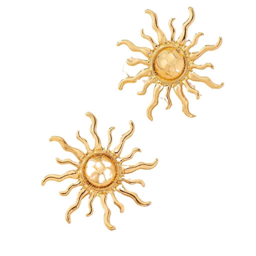 Vintage Oversized Sun Fashion Dangle Earrings Earrings for Women