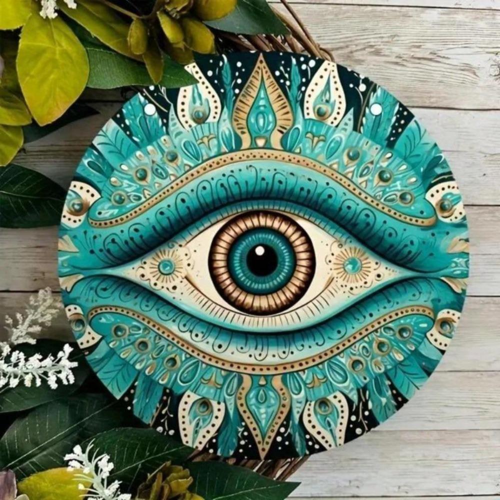 Mandala Metal Wall Art Decor Round Design for Living Room Bedroom Office