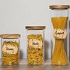200/400pcs Roll of Kraft Paper Label Stickers Designed for Jars And Lids,Featuring Floral Designs,Pantry labels,Canning Supplies