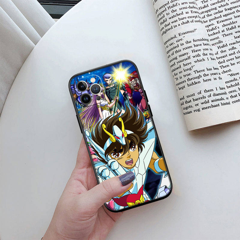 

JO49 Saint Seiya Phone Case for Motorola Edge 50 40 30 Pro NEO Ultra Fusion Lite Plus G04 G04S G05 G15 G14 G24 G34 G35 G45 G54 G52 E32 Moto G52 лавовий