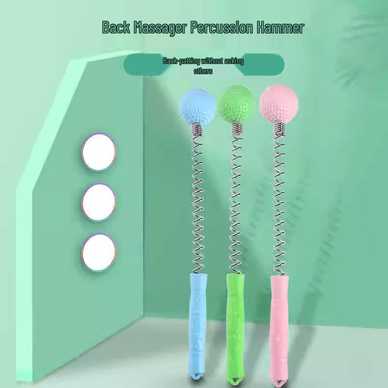 Golfball Silikon Feder Massagehammer für Rücken, Bein, Schulter, Nacken und Linderung der Halswirbelsäule