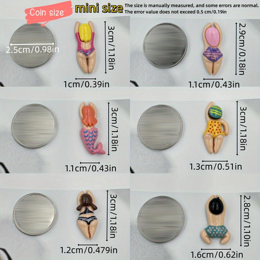 6 Stück Kühlschrankmagnete, Niedliche Strand Schwimmen Dekorative Kühlschrankmagnete, Kühlschrankmagnete für Küche