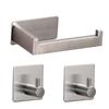 Stainless Steel Bathroom Toilet Paper Holder with Hooks