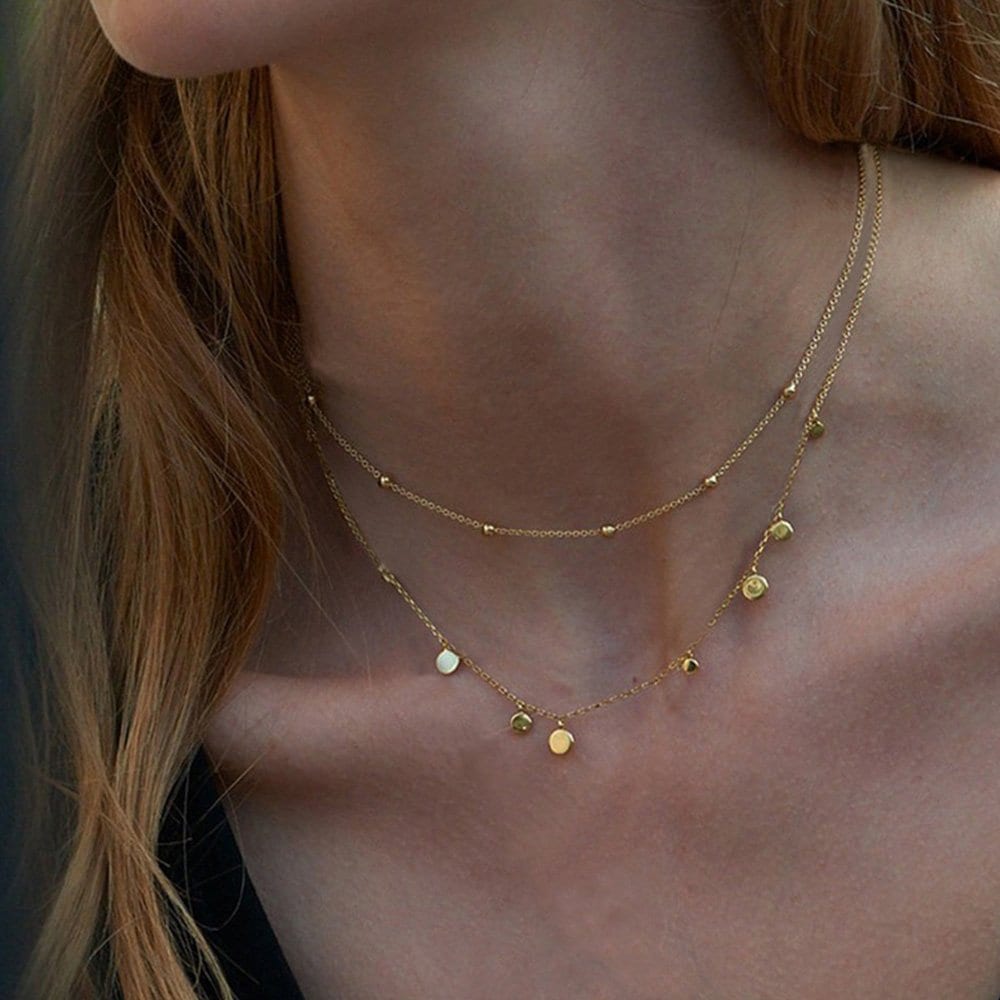 2-piece Necklace Set, Layered Signature Necklace