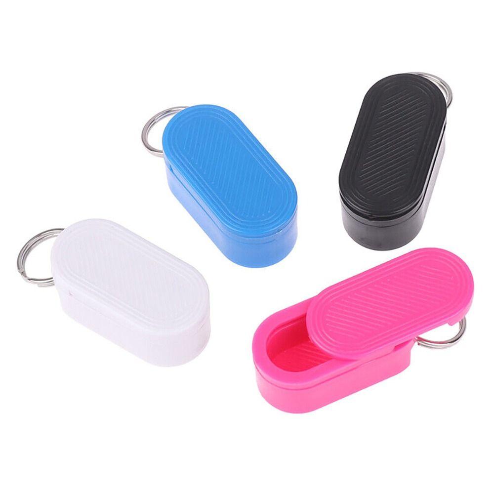 

Plastic Keychain Pill Holder Moistureproof Pill Dispenser Case Daily Medication Storage Outdoor