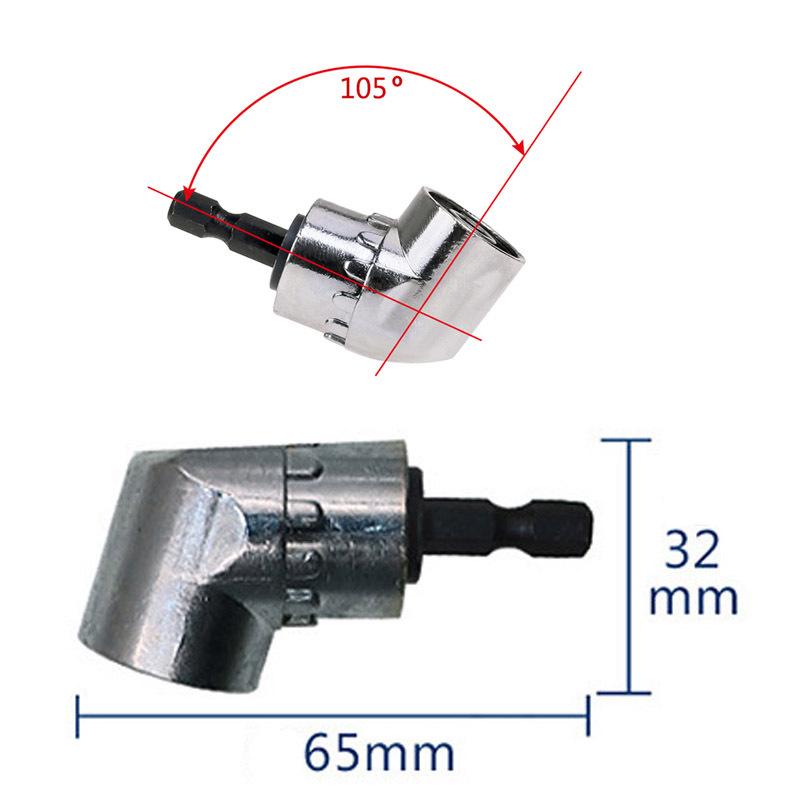 105° Angled Screwdriver Bit Holder Extension – Bent Drill Attachment Tool