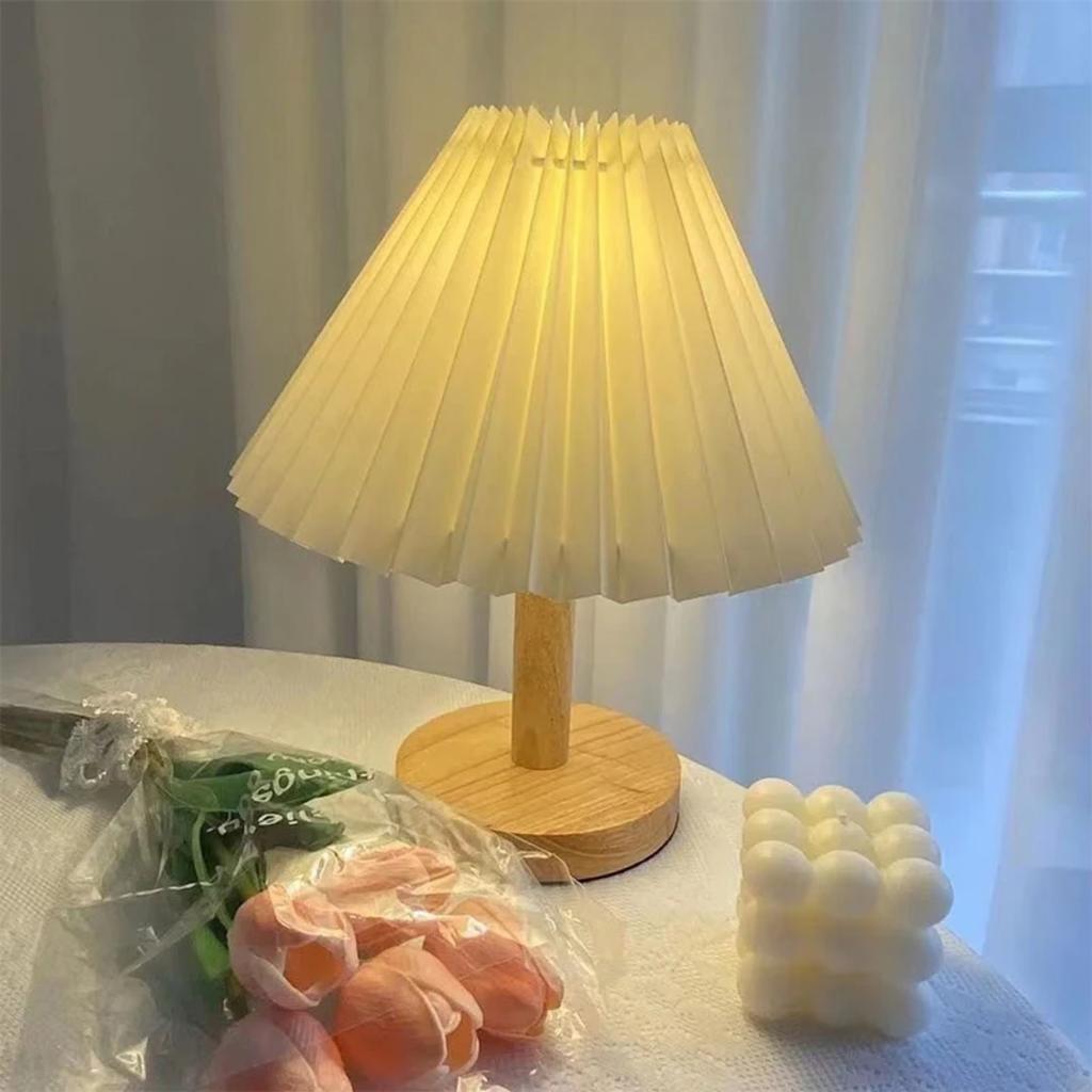 New Nordic LED Desk Lamp USB Plug Interior Lighting Bedroom Bedside Night Light Retro  Cafe Desktop Decoration Table Lamps