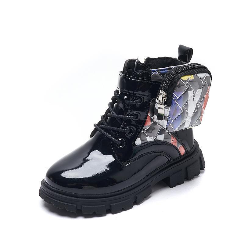 

Girls Princess Boots: Stylish British Short Boots for Performances & Parties with Fashionable Side Zip Size 21 - 13.5CM чорний