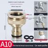 Adaptor robinet mașină de spălat din cupru – Convertor 4/6 puncte și accesoriu țeavă de admisie