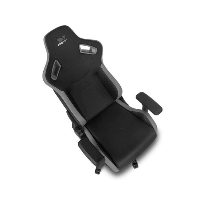 DRIFT GAMING Chair DR600 -DR600BGRAY - Chaise de Jeu Professionnelle, Similicuir, accoudoirs 4D, Piston de Classe 4, mécanisme