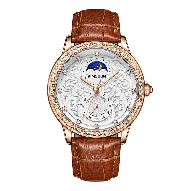 

2022 Часы KIMSDUN, мужские часы высшего бренда класса люкс, ретро-карго, луна, высококачественные мужские водонепроницаемые механические часы