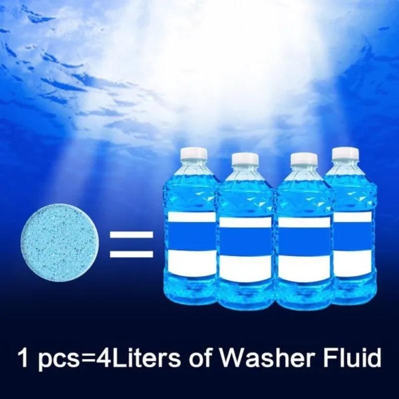 10/20pcs Car Windshield Cleaner Tablets, Effervescent Glass Washer Concentrate, All-Season Washer Fluid,Keep the Glass Clean