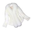 Imitation mink coat fur coat women's long imitation fox fur collar slim-fitting cotton top cotton coat