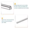 uxcell 5-Piece Round Rod Bar, 304 Stainless Steel, 3.5mm Diameter, 300mm Length, for Various Shafts, DIY Crafts, Model Cars, Airplanes, and Ships