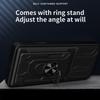 For Honor 400 Lite 5G Case PC+TPU Kickstand Phone Back Cover with Camera Slider