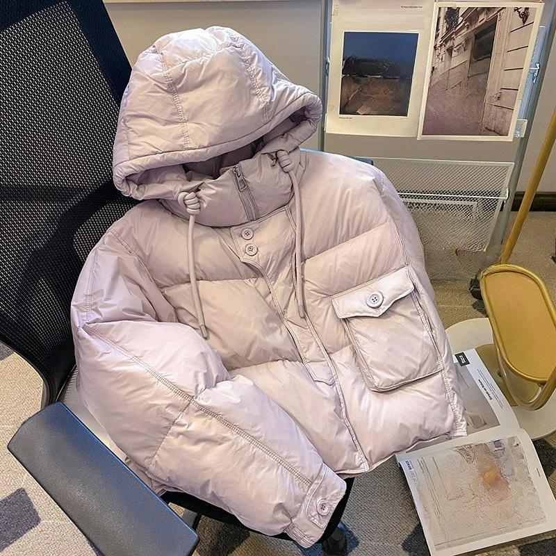 Girls' Winter Short Thick Down Cotton-padded Clothes, Children's Warm Cotton-padded Clothes, Baby Jackets, Bread Clothes