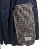 Aquascutum 80s Made in England Old Stainless collar coat 36 Navy Packable Men's Used