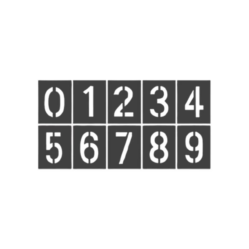 Oushenghua Digital Number Spray Paint Stencil Set
