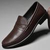 Fashion Genuine Leather Loafers Men Mocassins Cow Leather Casual Shoes Slip-On Driving Walking Hollow Out Luxury Italian Shoes For Men